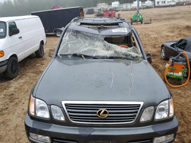 JT6HT00W6Y0087534 - 2000 LEXUS LX 470 GRAY photo 9