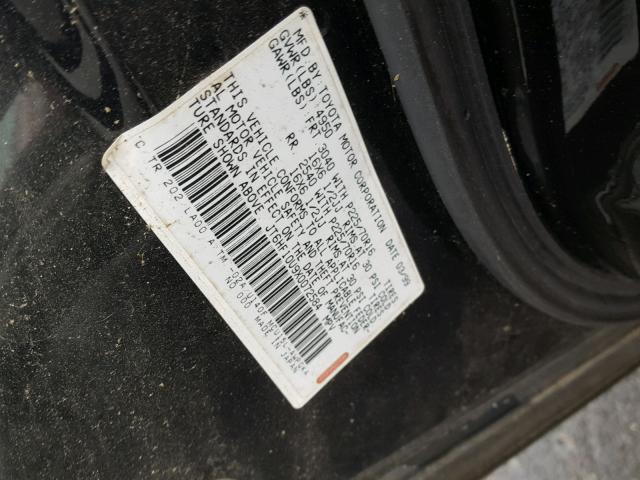 JT6HF10U9X0072584 - 1999 LEXUS RX 300 BLACK photo 10