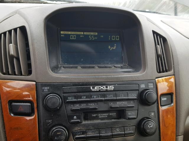 JT6HF10U9X0072584 - 1999 LEXUS RX 300 BLACK photo 9