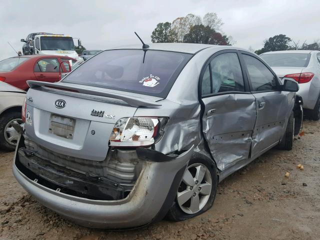 KNADE123276253499 - 2007 KIA RIO BASE SILVER photo 4