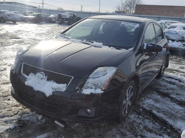 3N1AB6AP4CL621703 - 2012 NISSAN SENTRA 2.0 BLACK photo 2