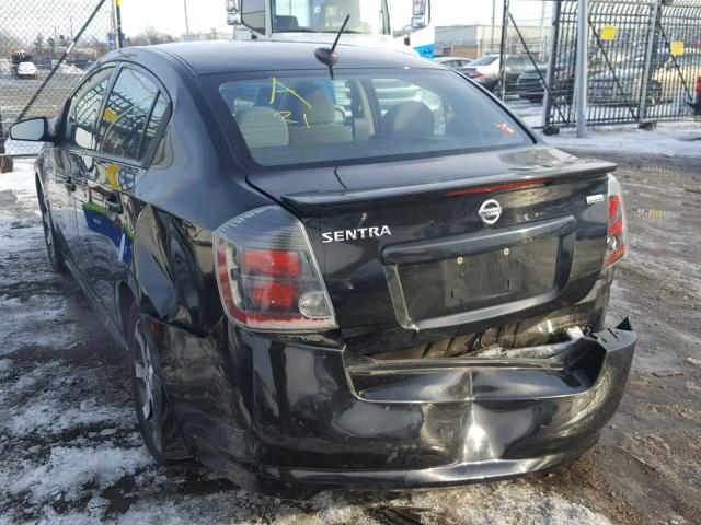 3N1AB6AP4CL621703 - 2012 NISSAN SENTRA 2.0 BLACK photo 3