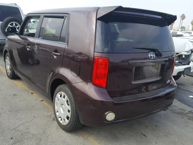 JTLKE50E191065678 - 2009 TOYOTA SCION XB Марун фото 3