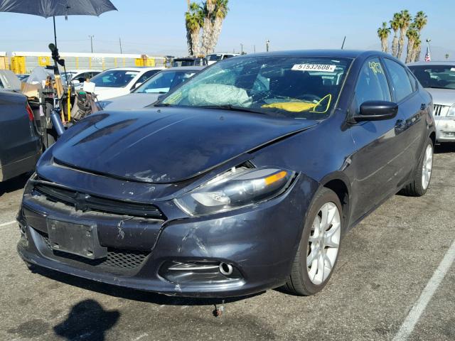 1C3CDFBA0DD308301 - 2013 DODGE DART SXT BLUE photo 2