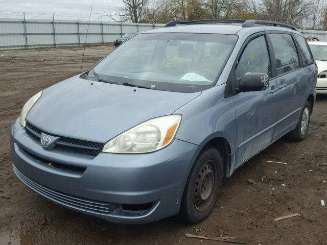 5TDZA23C84S071441 - 2004 TOYOTA SIENNA CE BLUE photo 2