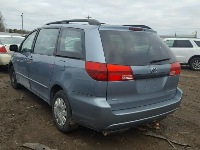 5TDZA23C84S071441 - 2004 TOYOTA SIENNA CE BLUE photo 3