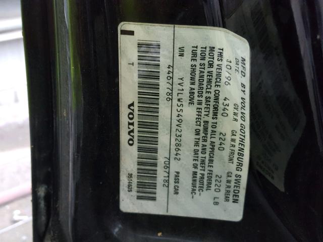 YV1LW5549V2328642 - 1997 VOLVO 850 BLACK photo 10