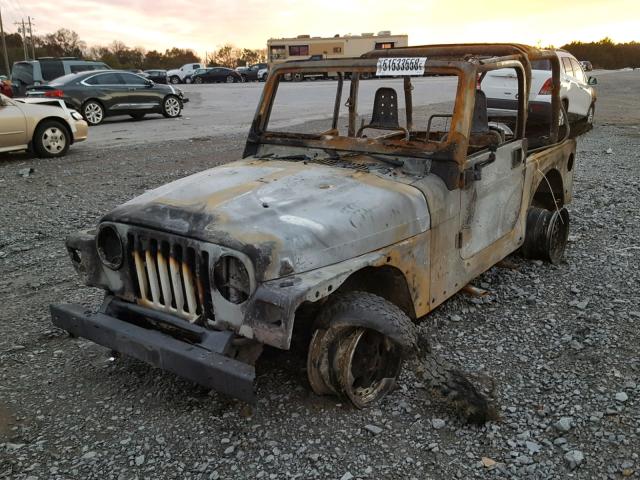 1J4FY19S6VP459801 - 1997 JEEP WRANGLER / WHITE photo 2