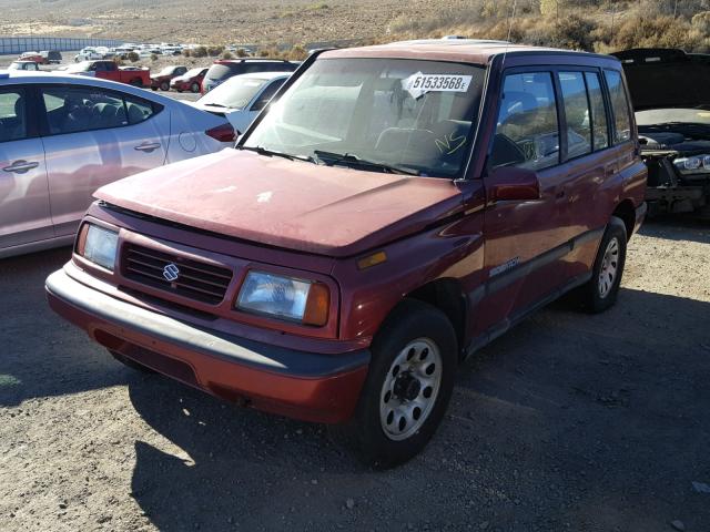 2S3TD03V9S6416438 - 1995 SUZUKI SIDEKICK J BURGUNDY photo 2