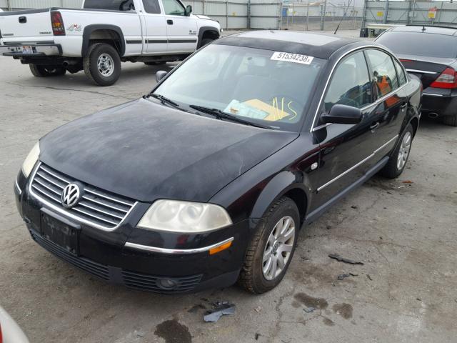 WVWPD63B33P107025 - 2003 VOLKSWAGEN PASSAT GLS BLACK photo 2