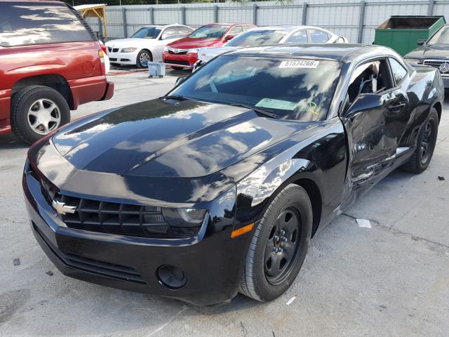 2G1FA1E30D9160772 - 2013 CHEVROLET CAMARO LS BLACK photo 2