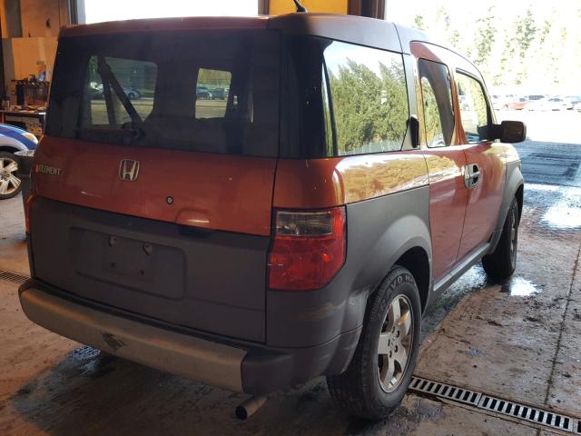 5J6YH28514L000322 - 2004 HONDA ELEMENT EX ORANGE photo 4