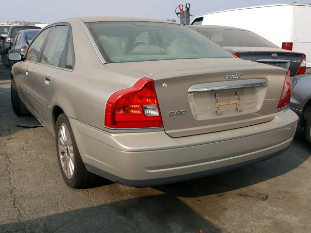 YV1TS91Z841365237 - 2004 VOLVO S80 T6 BEIGE photo 3