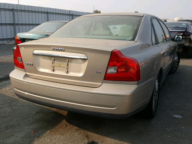 YV1TS91Z841365237 - 2004 VOLVO S80 T6 BEIGE photo 4