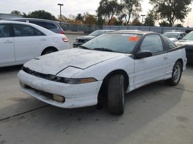 4E3CT64U4ME143684 - 1991 EAGLE TALON TSI WHITE photo 2