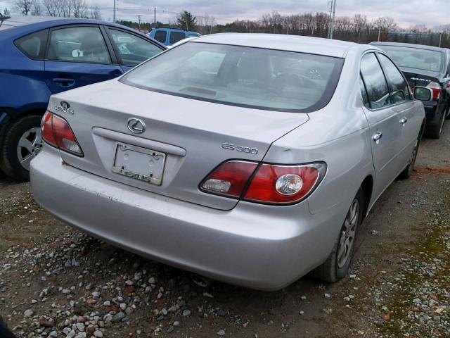 JTHBF30G620074269 - 2002 LEXUS ES 300 SILVER photo 4