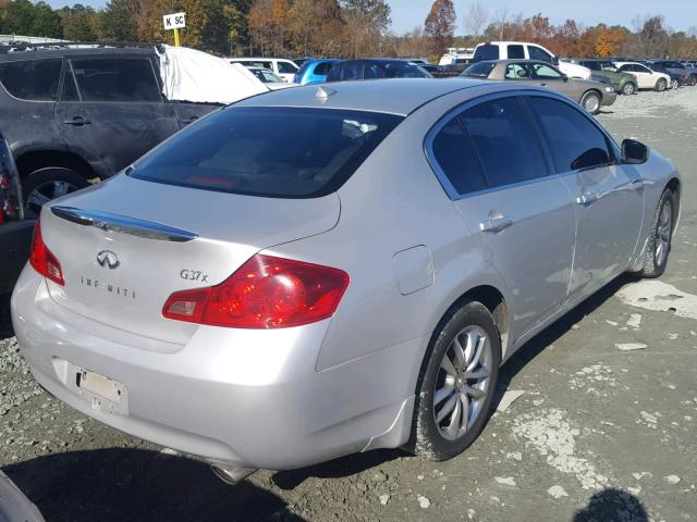 JNKCV61F29M351274 - 2009 INFINITI G37 SILVER photo 4