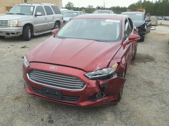 3FA6P0HR7DR200961 - 2013 FORD FUSION SE MAROON photo 2