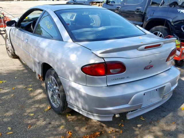 1G1JH12F727479752 - 2002 CHEVROLET CAVALIER L SILVER photo 3