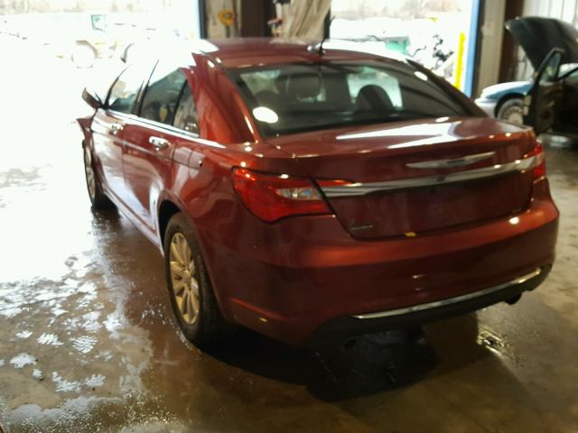 1C3CCBCG8DN699173 - 2013 CHRYSLER 200 LIMITE RED photo 3