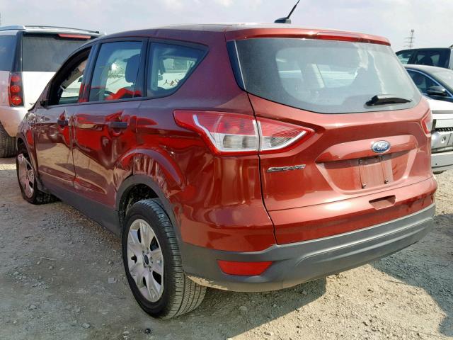 1FMCU0F73GUB96665 - 2016 FORD ESCAPE S RED photo 3