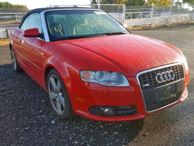 WAUEF48H97K031426 - 2007 AUDI A4 S-LINE RED photo 1