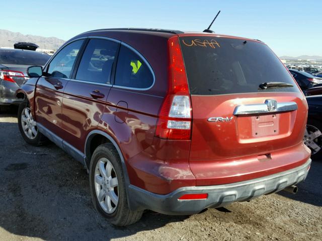 JHLRE38717C043964 - 2007 HONDA CR-V EXL RED photo 3