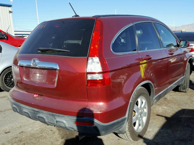 JHLRE38717C043964 - 2007 HONDA CR-V EXL RED photo 4