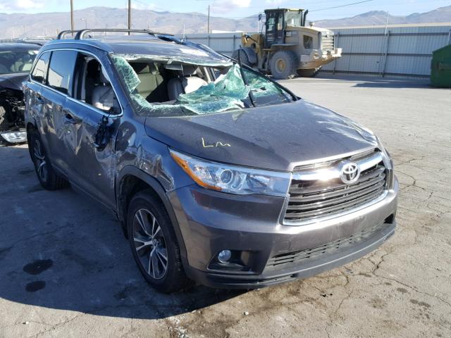 5TDJKRFH4GS285101 - 2016 TOYOTA HIGHLANDER 灰色 照片 1