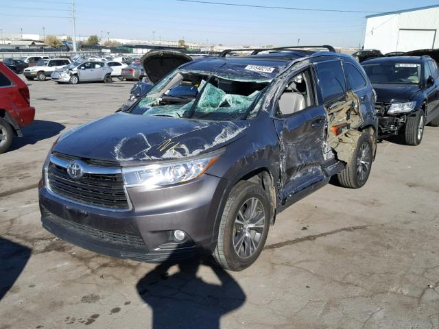 5TDJKRFH4GS285101 - 2016 TOYOTA HIGHLANDER 灰色 照片 2
