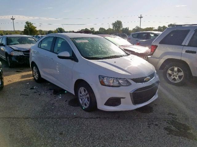1G1JB5SH2H4136223 - 2017 CHEVROLET SONIC LS WHITE photo 1