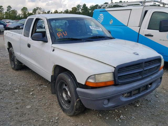 1D7HL12X53S342973 - 2003 DODGE DAKOTA SXT WHITE photo 1