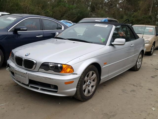 WBABS33471JY50154 - 2001 BMW 325 CI SILVER photo 2