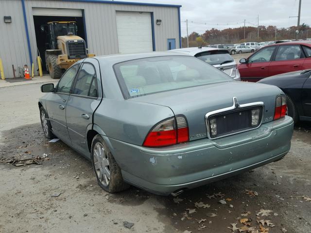 1LNHM87A04Y637929 - 2004 LINCOLN LS GREEN photo 3