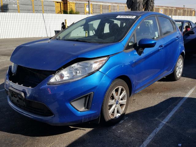 3FADP4EJ7BM234020 - 2011 FORD FIESTA SE BLUE photo 2