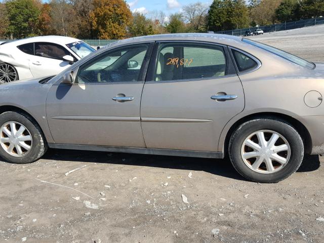 2G4WC552061122018 - 2006 BUICK LACROSSE C BEIGE photo 9