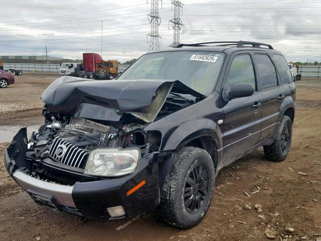 4M2CU97127KJ09573 - 2007 MERCURY MARINER PR BLACK photo 2