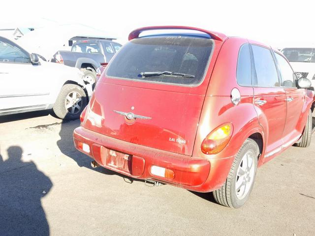 3C8FY68814T342953 - 2004 CHRYSLER PT CRUISER RED photo 4