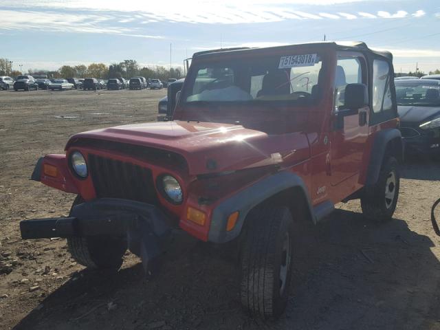 1J4FA291X6P783160 - 2006 JEEP WRANGLER / RED photo 2