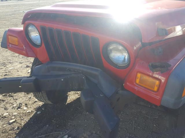 1J4FA291X6P783160 - 2006 JEEP WRANGLER / RED photo 9