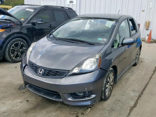 JHMGE8H5XCC019381 - 2012 HONDA FIT SPORT GRAY photo 2