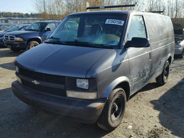 1GCDM19W61B100354 - 2001 CHEVROLET ASTRO CHARCOAL photo 2