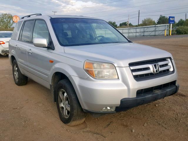 5FNYF18378B034651 - 2008 HONDA PILOT SE SILVER photo 1