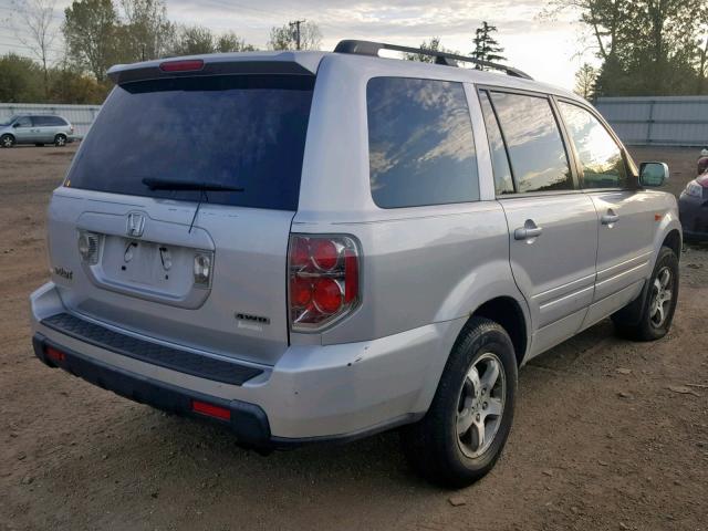 5FNYF18378B034651 - 2008 HONDA PILOT SE SILVER photo 4