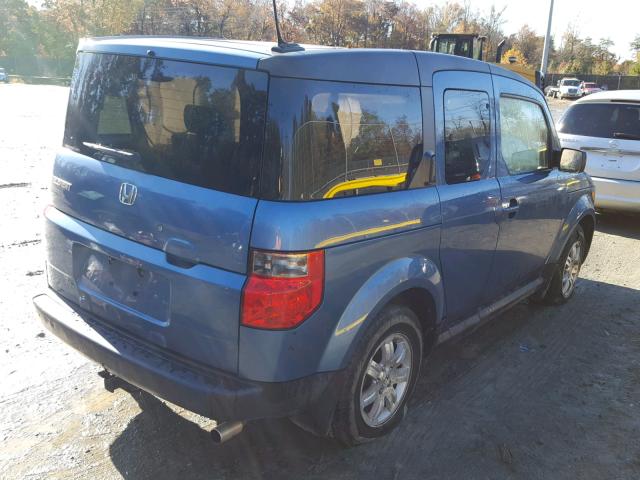 5J6YH28768L020105 - 2008 HONDA ELEMENT EX BLUE photo 4