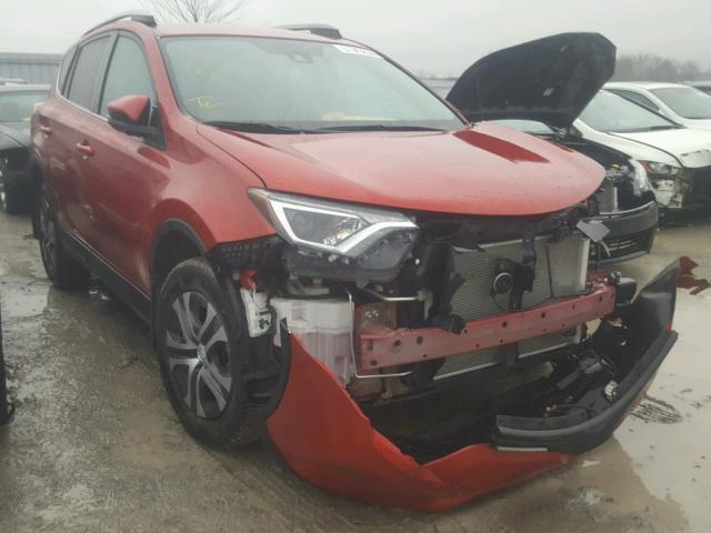 2T3BFREV7HW619279 - 2017 TOYOTA RAV4 LE RED photo 1