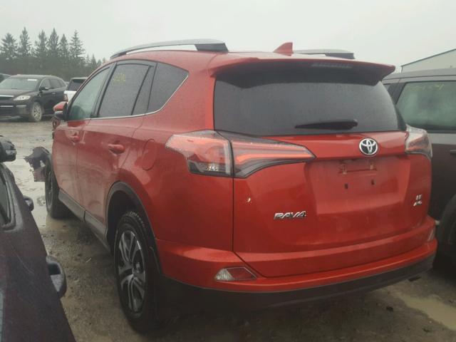 2T3BFREV7HW619279 - 2017 TOYOTA RAV4 LE RED photo 3