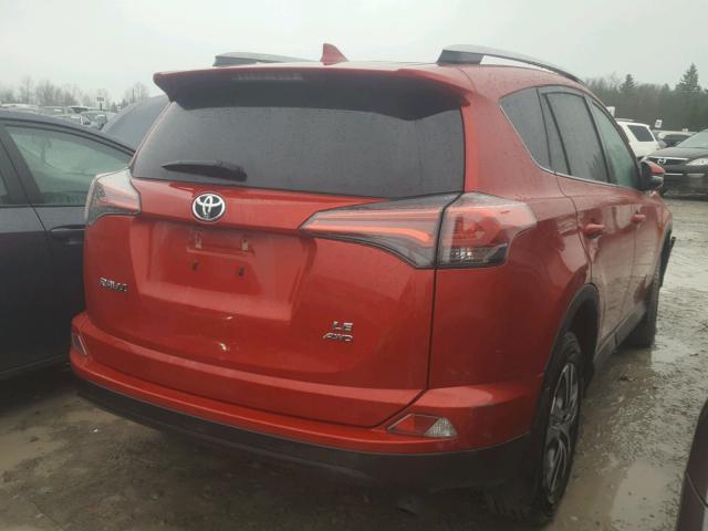 2T3BFREV7HW619279 - 2017 TOYOTA RAV4 LE RED photo 4