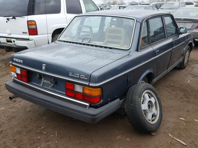 YV1AA8845L1391906 - 1990 VOLVO 240 BASE TEAL photo 4