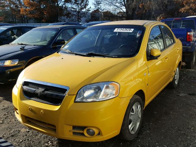 KL1TD56698B148486 - 2008 CHEVROLET AVEO BASE Sarı foto 2